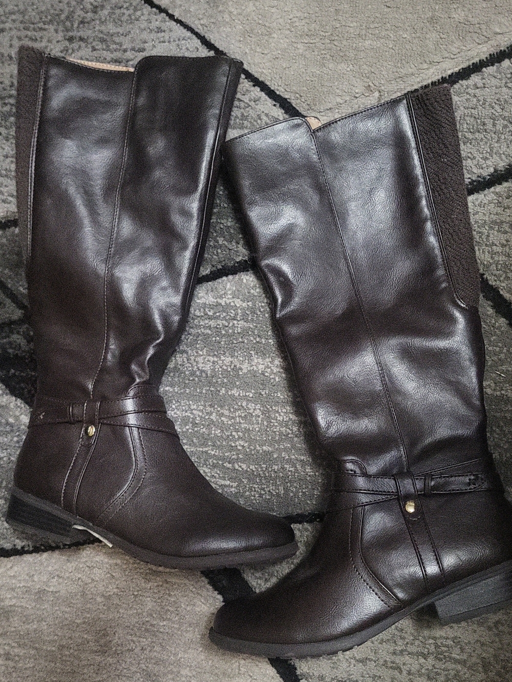 Life Stride Tall Riding Boots - Dark Brown